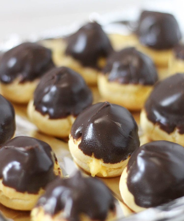 Chocolate Dipped Cream Puffs | Dough-Eyed