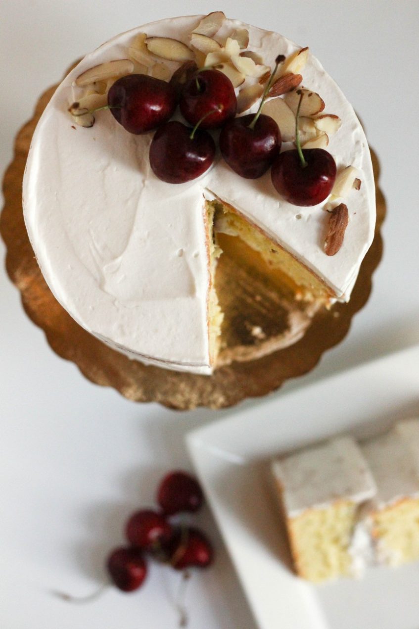 Cherry Almond Cake | High Altitude Baking