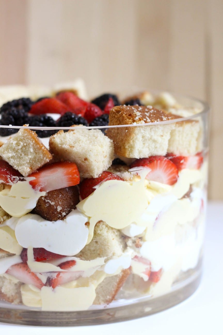 Classic Berries and Cream Trifle