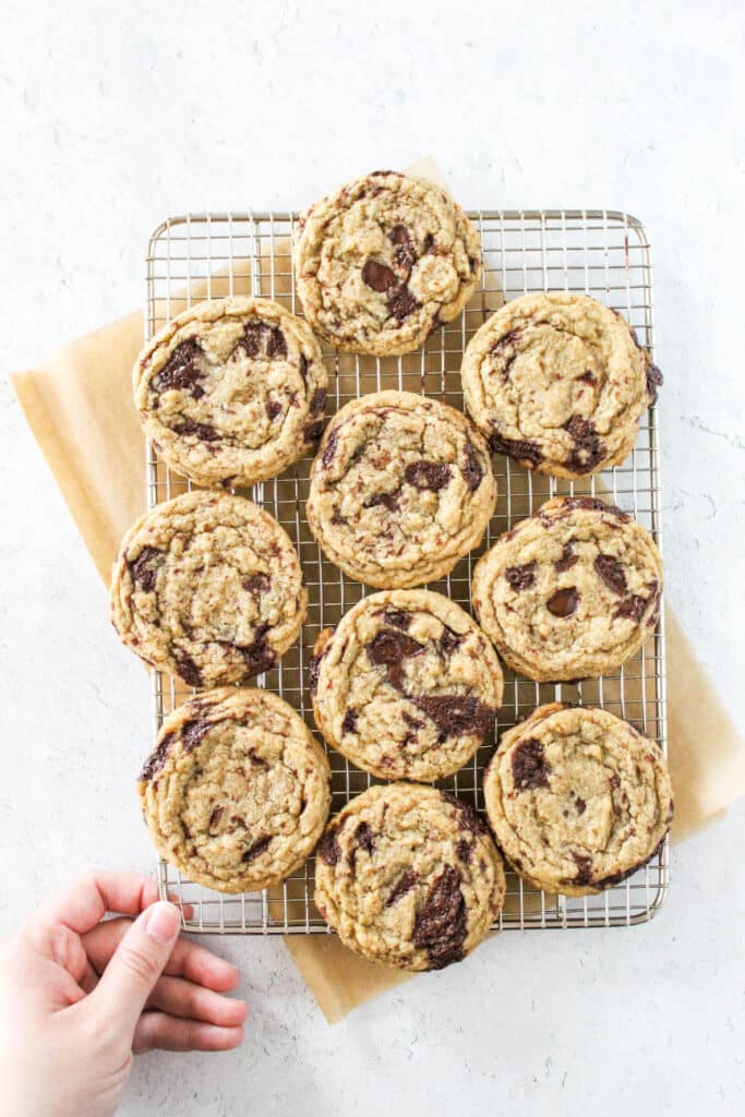 Salty Chocolate Chip Cookies | Dough-Eyed