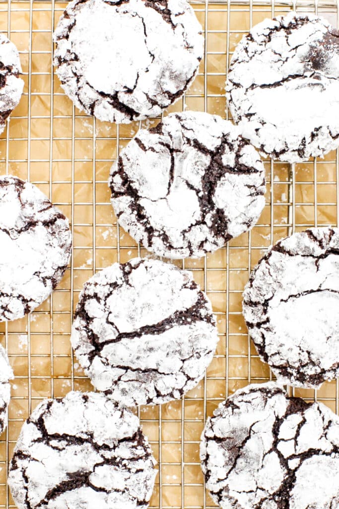 Perfect High-Altitude Chocolate Crinkle Cookies