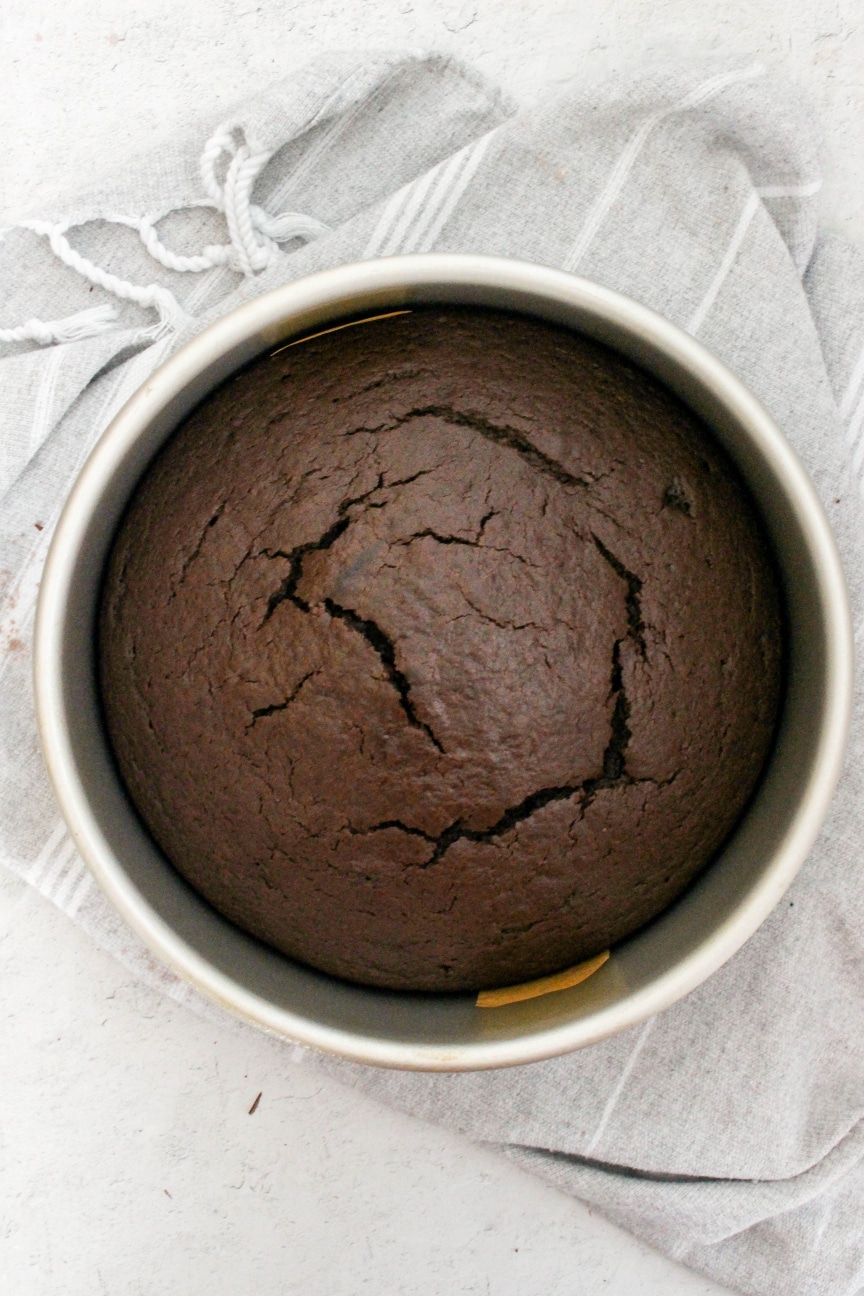 Baked Single Layer Chocolate Cake