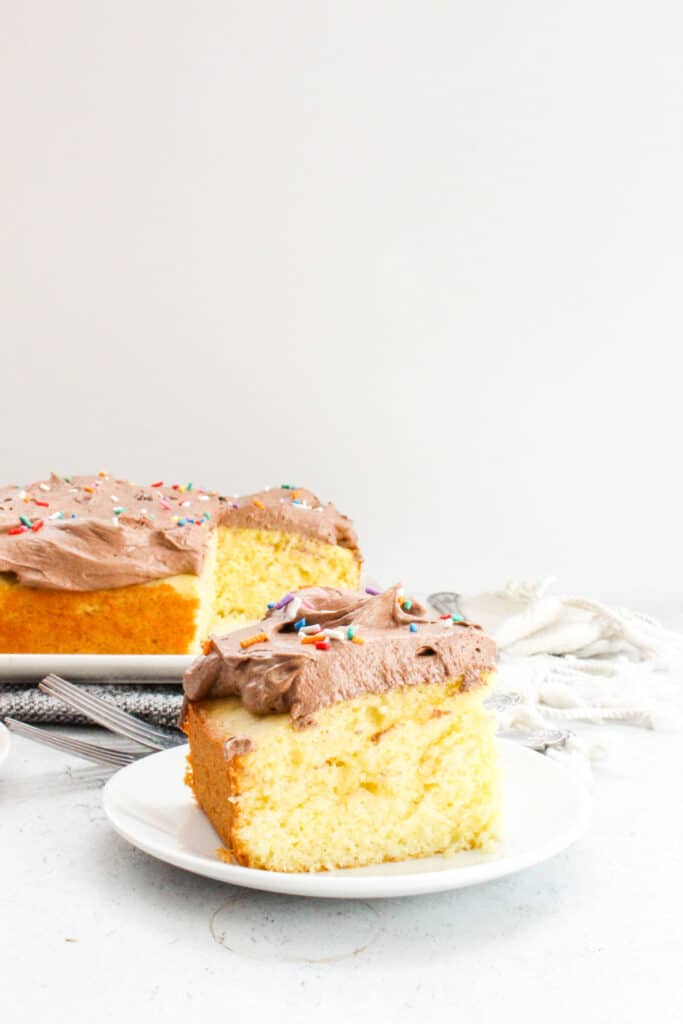 High-Altitude Yellow Sheet Cake