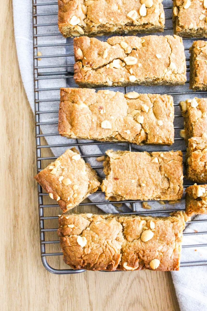High-Altitude  Peanut Butter Cookie Bars