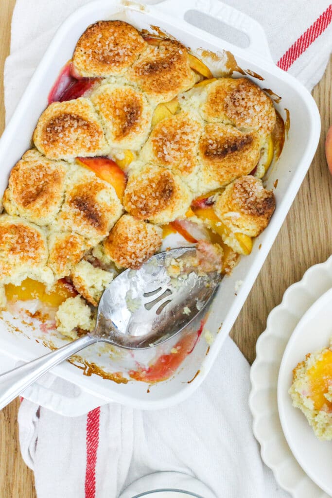 Small Batch Peach Cobbler