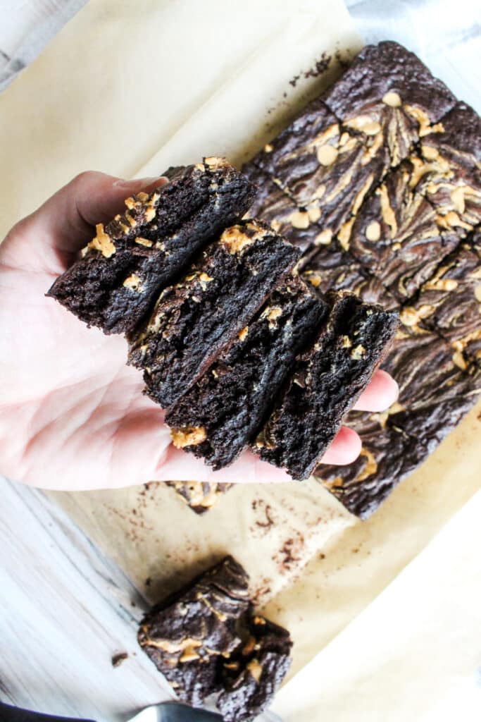 Perfect Peanut Butter Brownies