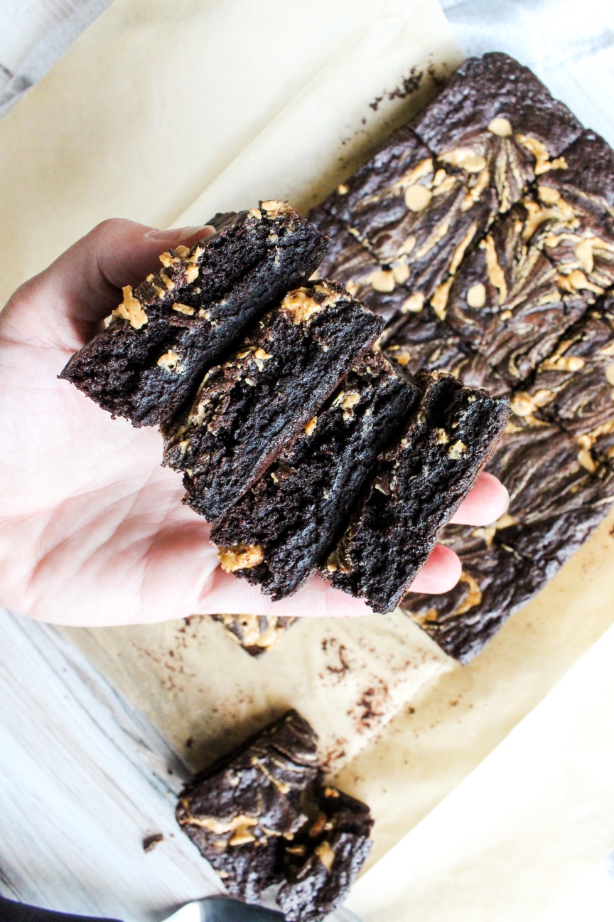 Perfect Peanut Butter Brownies