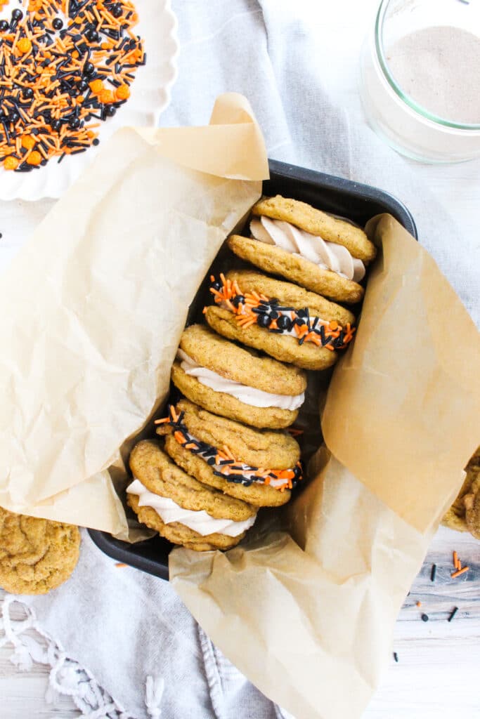Pumpkin Sandwich Cookies
