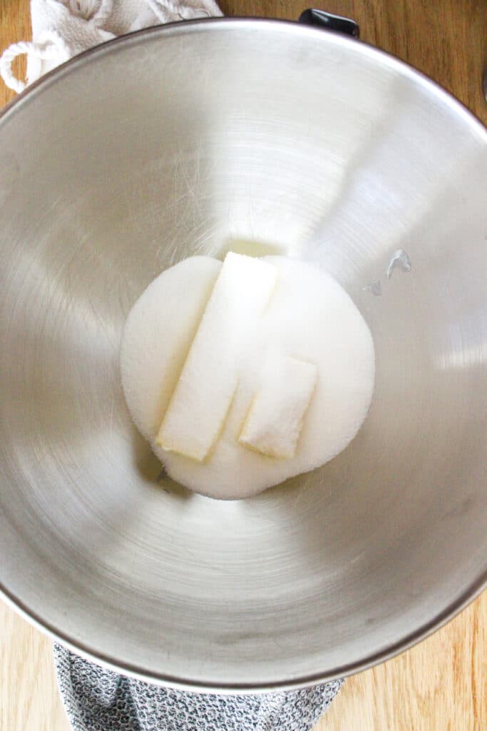 Butter and Sugar in a Bowl