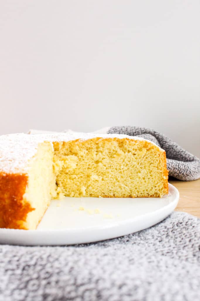 Hot Milk Vanilla Sponge Cake
