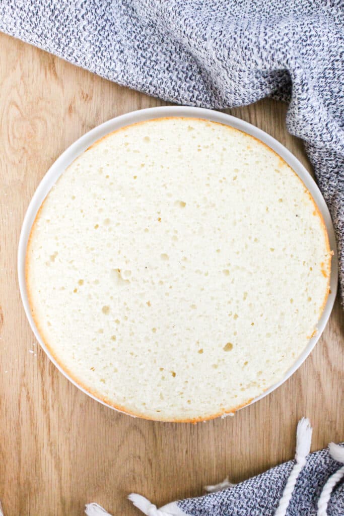 High-Altitude White Cake  Baked