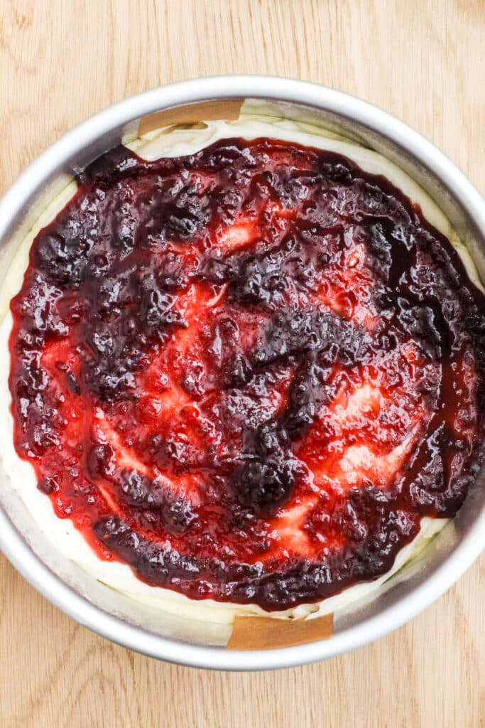 Cream Cheese Coffee Cake Jam Layer