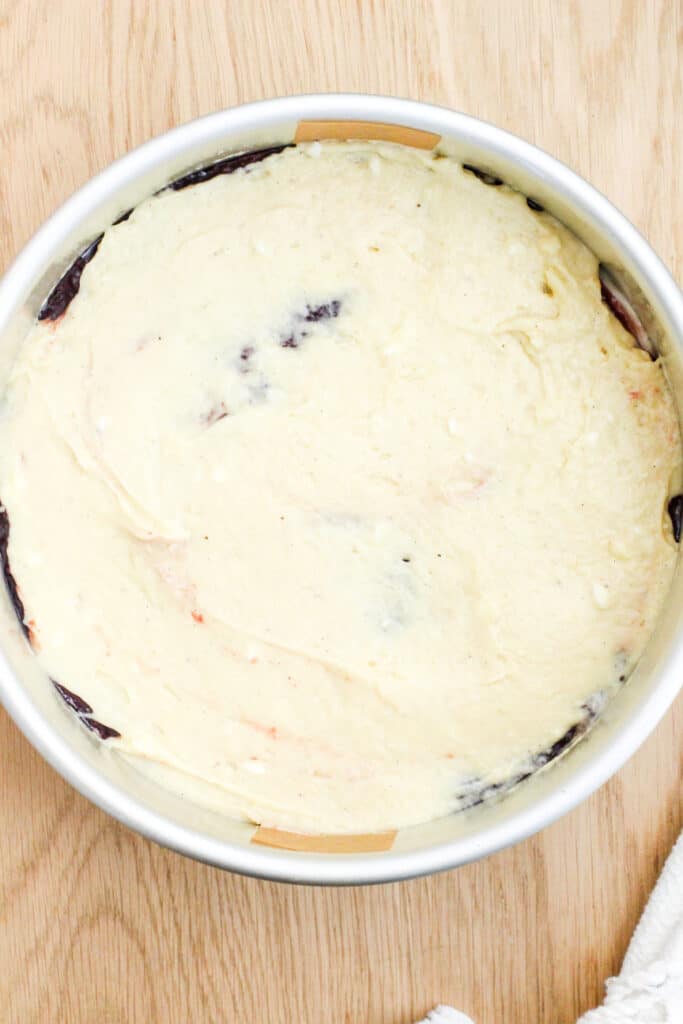 Cream Cheese Coffee Cake before baking