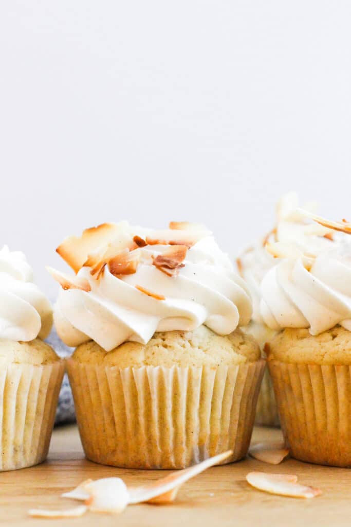 High-Altitude Coconut Cupcakes