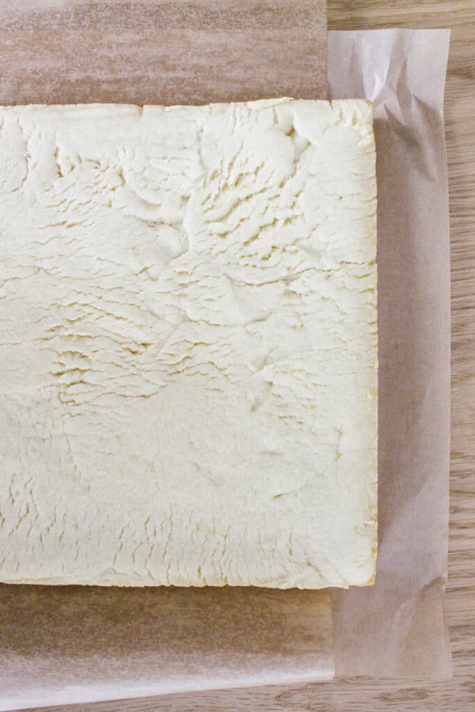 Lemon Cookie Bars before frosting