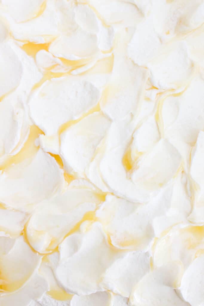 swirls of frosting- lemon raspberry sheet cake