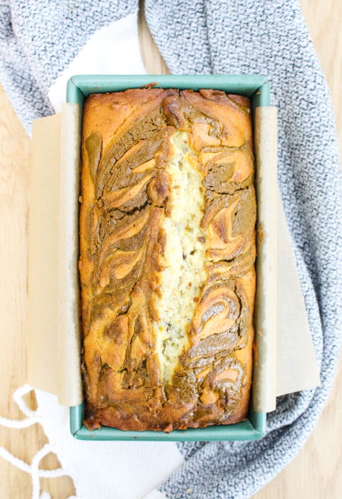 Pistachio Cake after baking