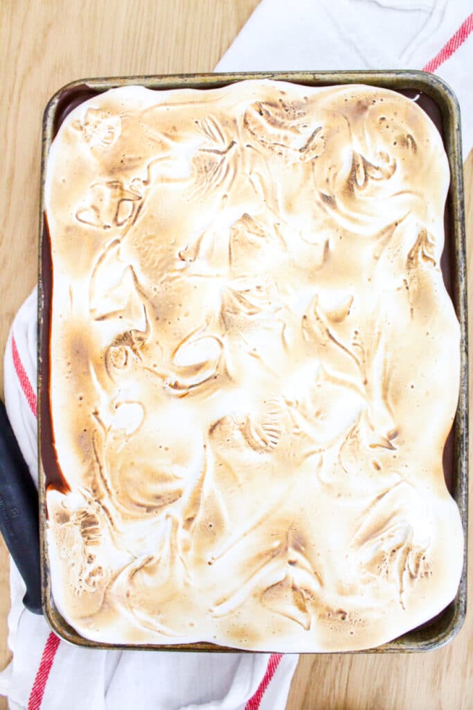 Toasted S'mores Sheet Cake