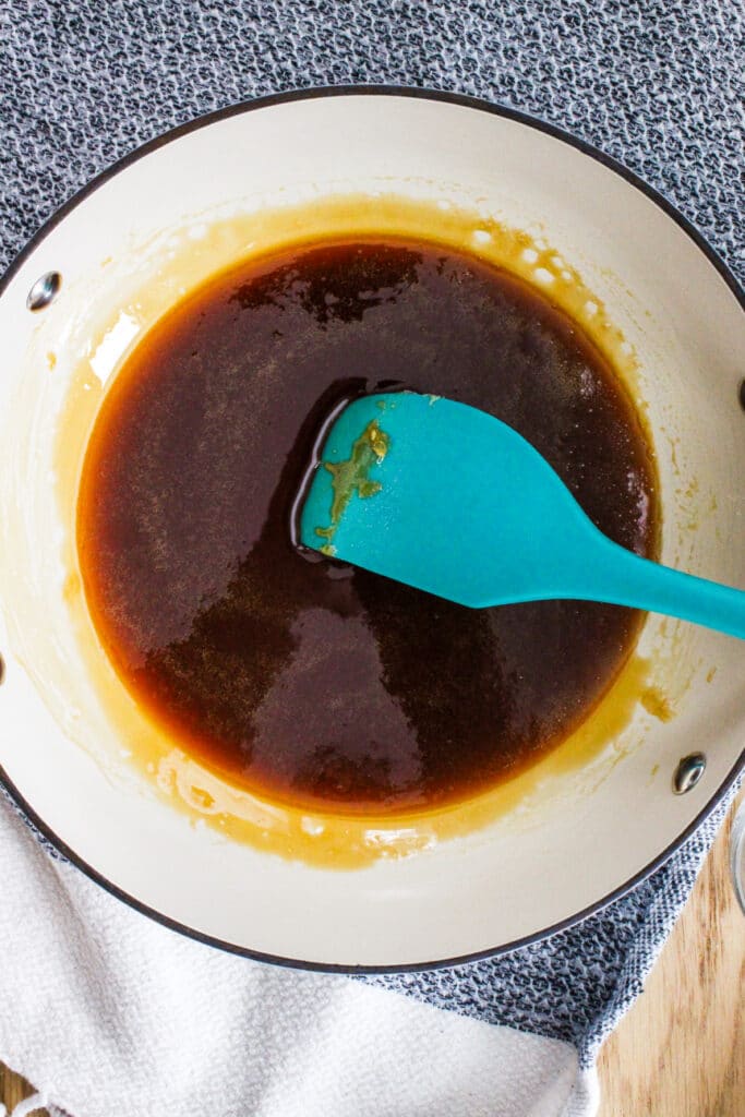 melted sugar for caramel sauce