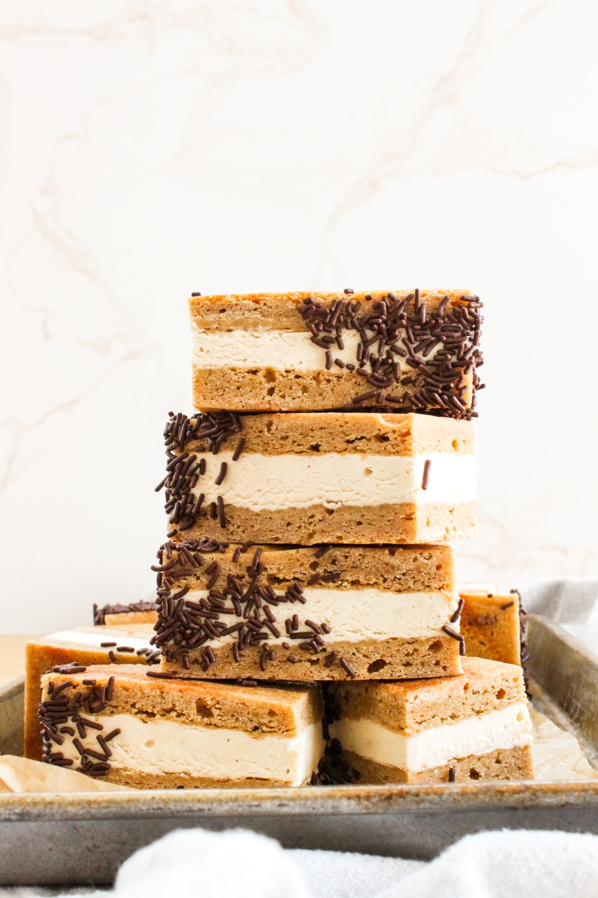 Blondie Ice Cream Sandwiches